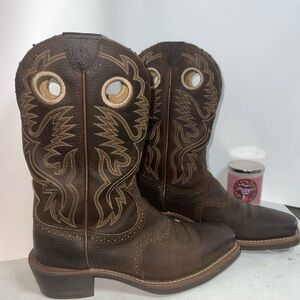 Ariat Heritage "Roughstock" 10002227 BROWN OILED ROWDY Cowboy Boot - Men’s 9 EE